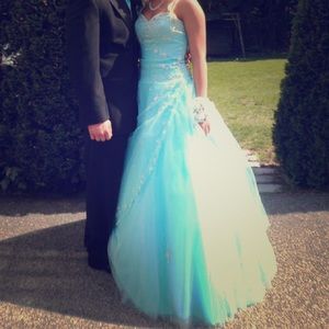 Turquoise prom dress